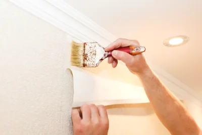 Pose de papier peint à Falkwiller — revêtements muraux et toiles de verre